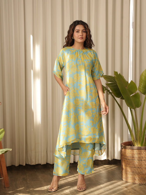 Blue Lily Co Ord Set