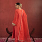CHAAND RED SILK ZARIWORK SUIT SET
