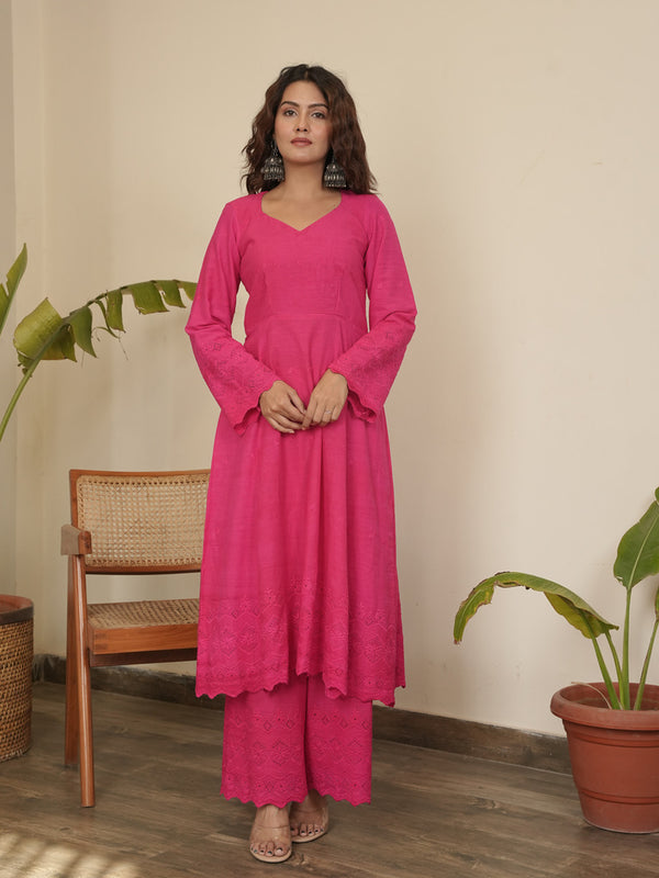 Rani Gulaab Kurta Set