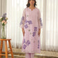 Light Lilac Hand Paint Soft Organza Suit Set