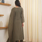 Sage Olive Schiffli  Straight Suit Set