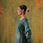 Rani Zoya Green Embroidered Silk Suit Set