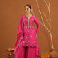 Iraak Pink Chanderi Zari Sharara Set