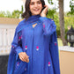 Tulip Tale Royal Blue Chanderi Kurta Set