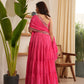 Ariel Pink Cotton Flare Suit Set