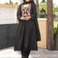 Floral Wine Black Hand Embroidery Chanderi Kurta Set