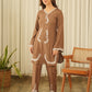 Chocolate Brown Muslin Co-ord Set