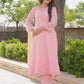 Blush Pink Emboidered Doria Set