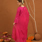 Nazakat Pink Silk Mirrorwork Suit Set