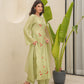 Pista Chanderi Floral Embroidered Suit Set