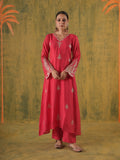 Rani Indumati Aari Embroidered Chanderi Suit Set