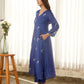 Blue Noor Aari Embroidered Chanderi Suit Set