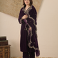 Noor Plum Velvet Kurta With Pant & Dupatta