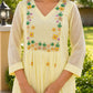 Yellow Marigold Handwork Doria Kurta Set