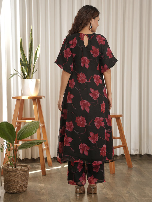 Black Rose Co Ord Set