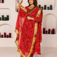 Pehno'Sa Laal Bandhej Set