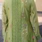 Pista Chanderi Floral Embroidered Kurta Set
