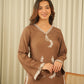 Chocolate Brown Muslin Co-ord Set