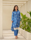 Isla Blue Bandhani Maslin Co Ord Set