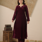 Zehra Wine Velvet Kurta With Pant & Dupatta