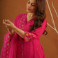 Sunehri Pink Silk Aariwork Suit Set