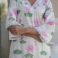 PINK LOTUS COTTON BLOCK PRINT SUIT SET
