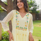 Yellow Marigold Handwork Doria Kurta Set