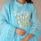 Aurea Sky Blue Doria Embriodered Suit Set