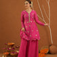 Iraak Pink Chanderi Zari Sharara Set