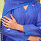 Tulip Tale Royal Blue Chanderi Kurta Set