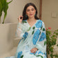Hayat Sky Handpaint Georgette Suit Set