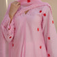 TULIP PINK CHANDERI EMBROIDERED SUIT SET