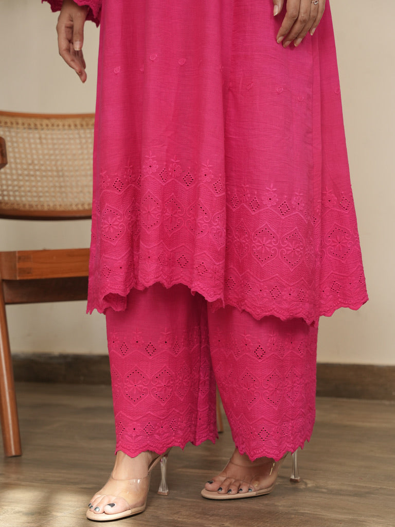 Rani Gulaab Kurta Set
