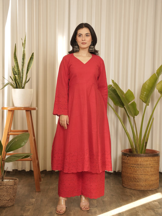 LAAL GULAAB KURTA SET