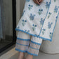 MAGNOLIA WHITE COTTON BLOCK PRINT SUIT SET