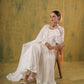 Zeenat White Embroidered Anarkali Set