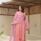 Layla Fuchsia Rose Silk Suit Set