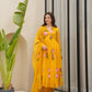 Murraya Mustard Handpaint Suit Set