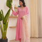 Quinn Pink Silk Suit Set