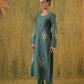 Rani Zoya Green Embroidered Silk Suit Set