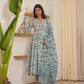 Murat White Blockprint Cotton Suit Set