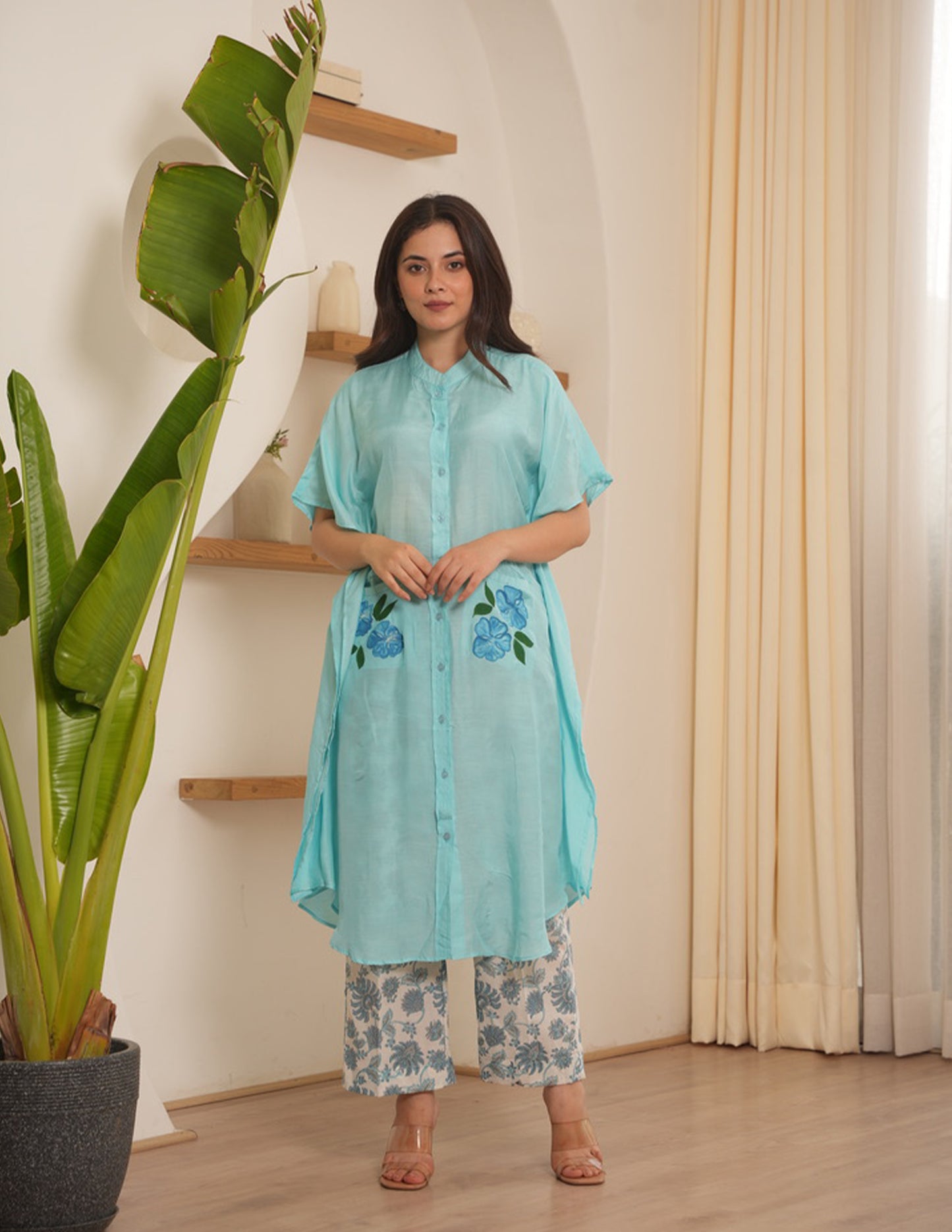 Crown Sky Maslin Kaftan Set