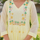 Yellow Marigold Handwork Doria Kurta Set