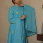 MAPLE SKY COTTON FLORAL EMBROIDERY SUIT SET