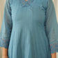 Powder Blue Aari Embroidered Doria Suit Set