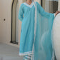 PINE SKY CHANDERI CROCHET LACEWORK SUIT SET