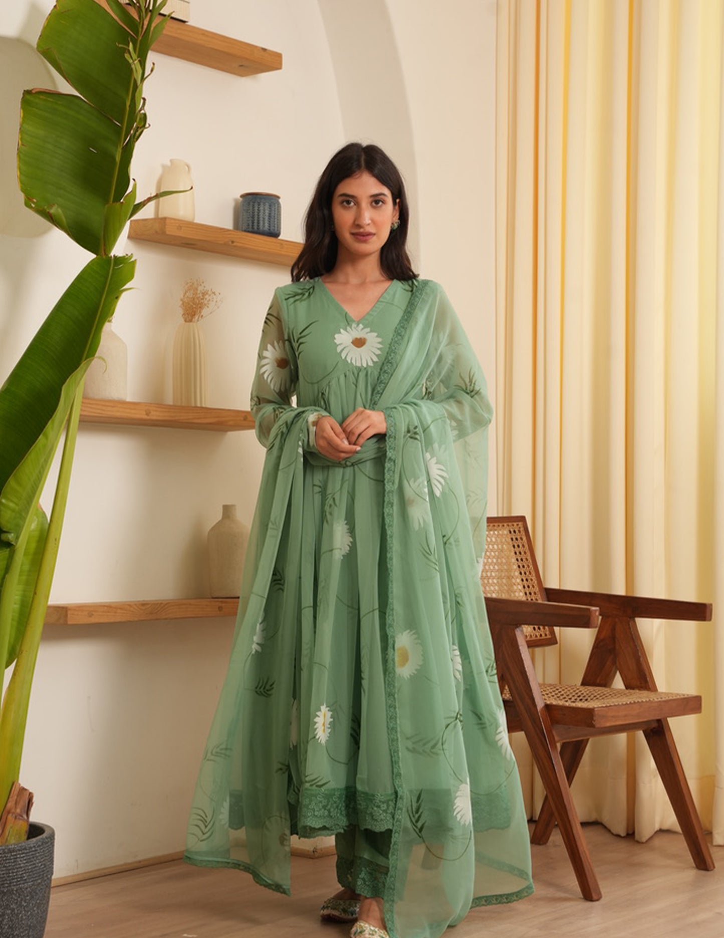 Molly Jade Georgette Handpaint Suit Set