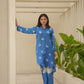 Isla Blue Bandhani Maslin Co Ord Set