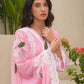 Saga Pink Handpaint Chiffon Suit Set