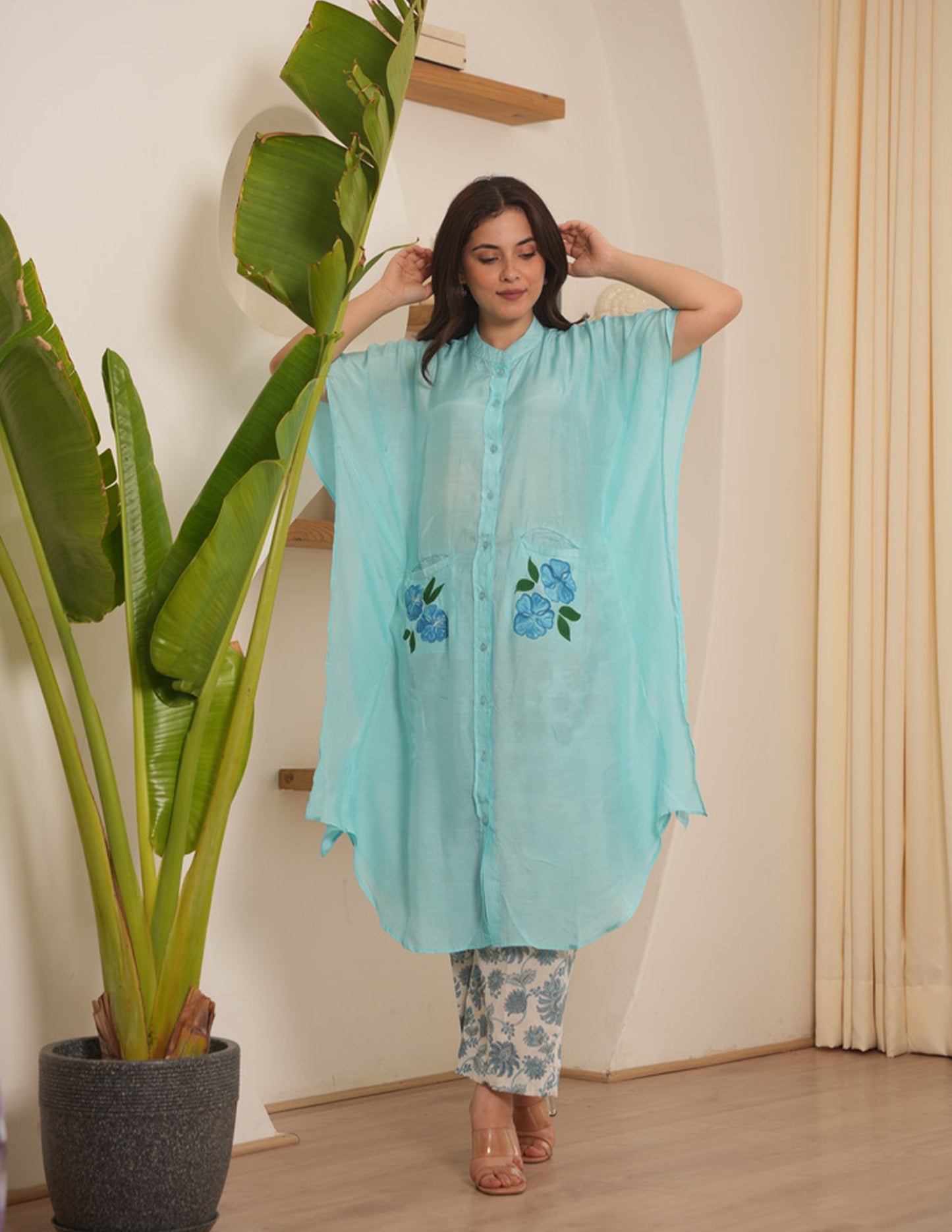 Crown Sky Maslin Kaftan Set